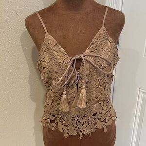Chic Lace Tan Camisole
